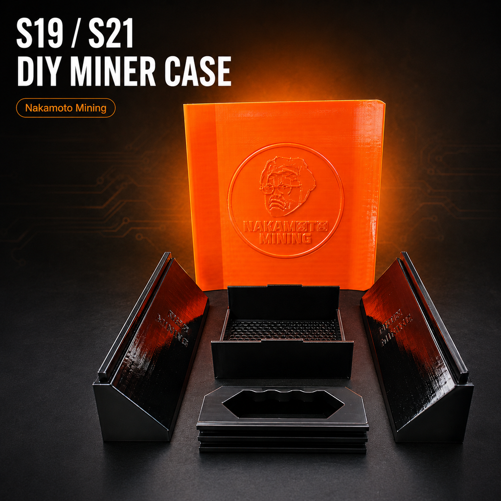 Nakamoto Mining Case – High-Efficiency DIY Bitcoin Miner Enclosure for S19/S21 Hashboards